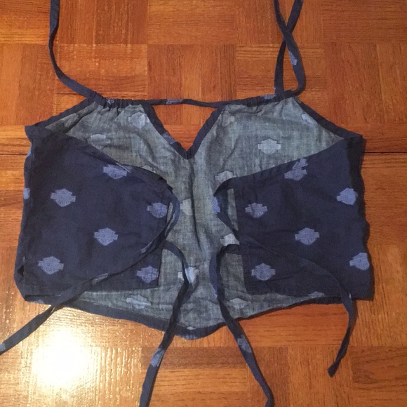 🌺TRADED🌺 Authentc HARLEY DAVIDSON chambray top - Picture 6 of 10